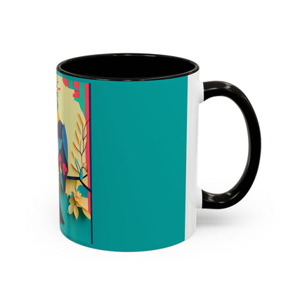 Curious Crow Colorful Mugs (11oz, 15oz)