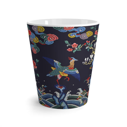 Rank Badge with Mandarin Duck Latte Mug