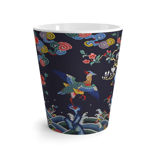 Rank Badge with Mandarin Duck Latte Mug