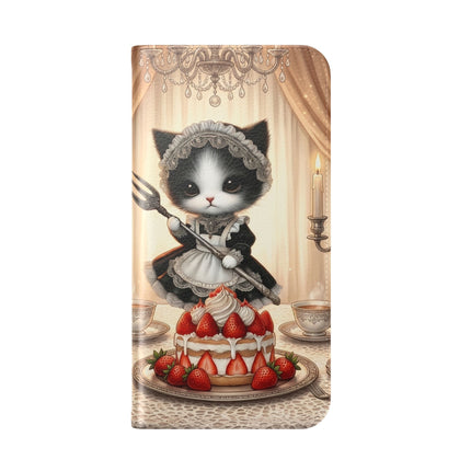 🍓🐱 The Patisserie Kitten Flip Case – Sweet Charm & Storybook Delight