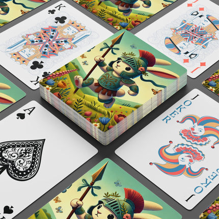 Rabbit Gladiator Playing Cards