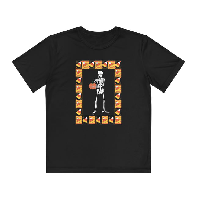 Candy Corn Skeleton Youth Competitor Tee