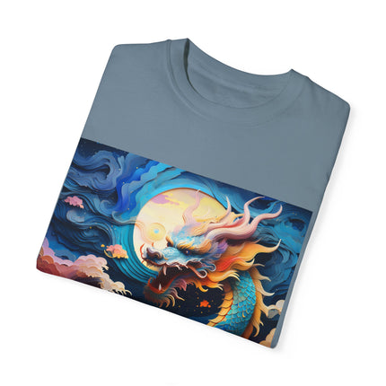 A Dragon's Ascent Unisex Garment-Dyed T-shirt