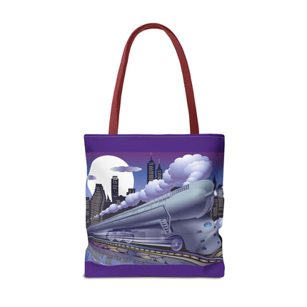 The Art Deco Bullet Train Tote Bag (AOP)