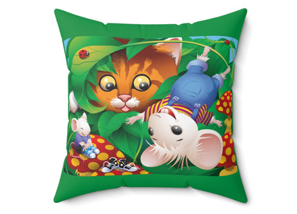 Whimsical Adventure Spun Polyester Square Pillow