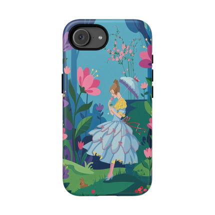 🌸☂️ A Stroll Through The Enchanted Forest Phone Case – Art Deco Floral Fantasy