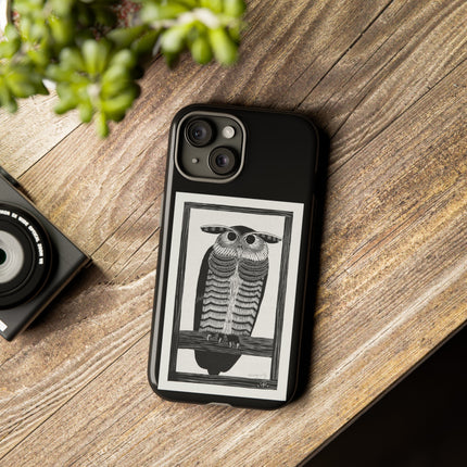 Horned Owl by Samuel Jessurun de Mesquita Phone Cases