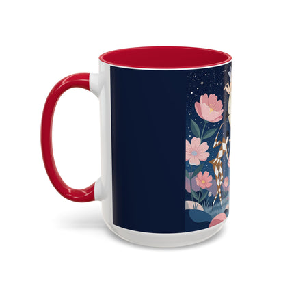 🕛🌸 Midnight Waltz Before Christmas Colorful Mug – Art Deco Holiday Fantasy