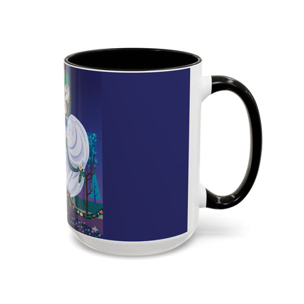 Moonlit Garden Waltz Colorful Mug (11oz, 15oz) – Rococo Romance, Garden Elegance & Enchanted Dance