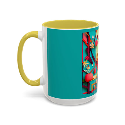 Curious Crow Colorful Mugs (11oz, 15oz)