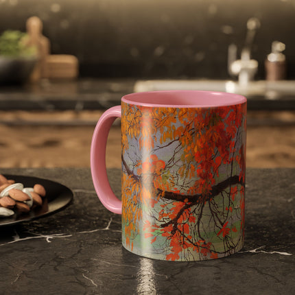 Autumn leaves by Edward Okuń Colorful Mugs (11oz, 15oz)