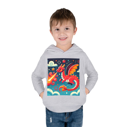 Starry Sky Dragon Toddler Pullover Fleece Hoodie