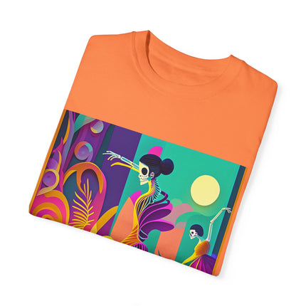 Dance of the Skeleton Ballerinas Unisex Garment-Dyed T-shirt