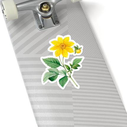 Dahlia botanical illustration by Pierre-Joseph Redouté Kiss-Cut Stickers (4 Sizes)
