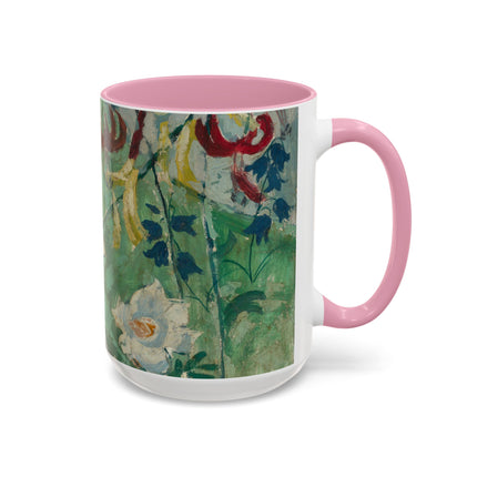 Flowers by August Babberger Colorful Mugs (11oz, 15oz)