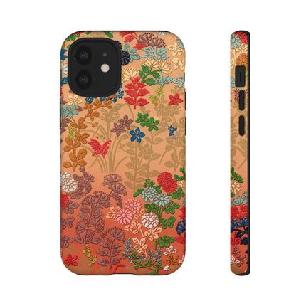 Ornamental Japanese Flower Pattern Phone Cases