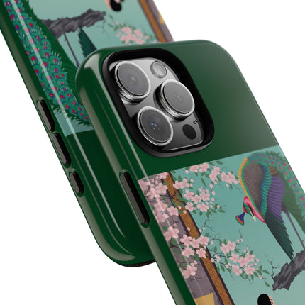 Peacock Garden Phone Case – Japanese Elegance & Timeless Beauty