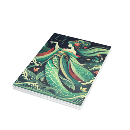 Mermaid Queen Rising from the Deep Postcards (envelopes included) - Bundles of 10, 30, 50 Pieces