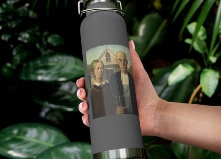 American Gothic by Grant Wood Copper Vacuum Insulated Bottle, 22oz