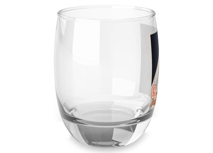 Carp Swimming up a Waterfall by Yashima Gakutei Whiskey Glass