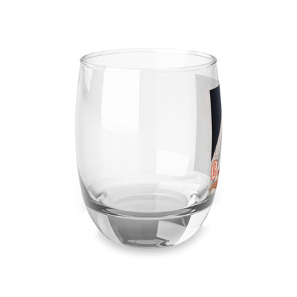 Carp Swimming up a Waterfall by Yashima Gakutei Whiskey Glass