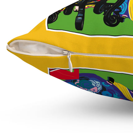 A Timeless Journey by Umberto Brunelleschi Spun Polyester Square Pillow