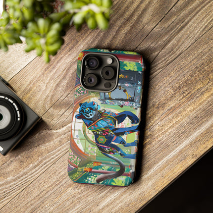 Cyber Panther's Hunt Phone Cases