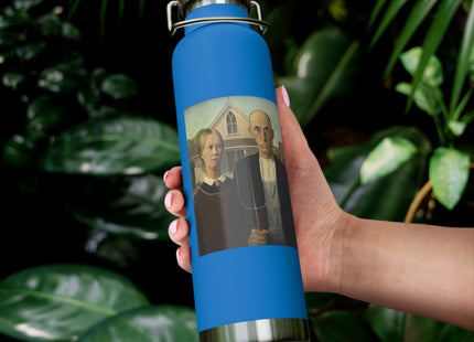 American Gothic by Grant Wood Copper Vacuum Insulated Bottle, 22oz
