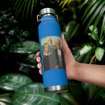 American Gothic by Grant Wood Copper Vacuum Insulated Bottle, 22oz