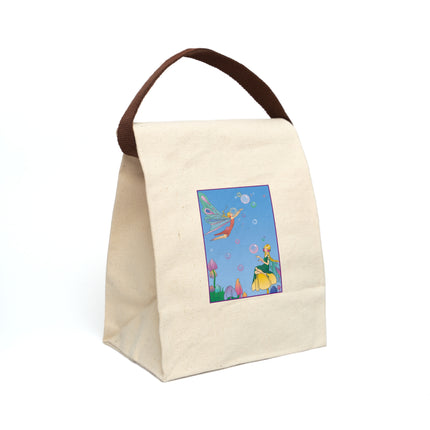 Blossoming Fairy Magic Canvas Lunch Bag With Strap