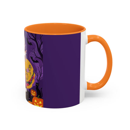 🎭🌹 The Harlequin Rose Masquerade Colorful Mug – Theatrical Halloween Romance