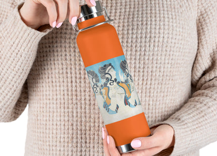 Reproduction of Ladies in Blue by Emile Gilliéron Copper Vacuum Insulated Bottle, 22oz