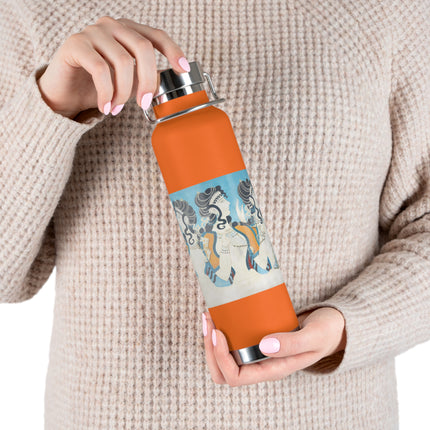 Reproduction of Ladies in Blue by Emile Gilliéron Copper Vacuum Insulated Bottle, 22oz