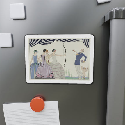 Visez au coeur, belles dames! by George Barbier Die-Cut Magnets (5 Sizes)