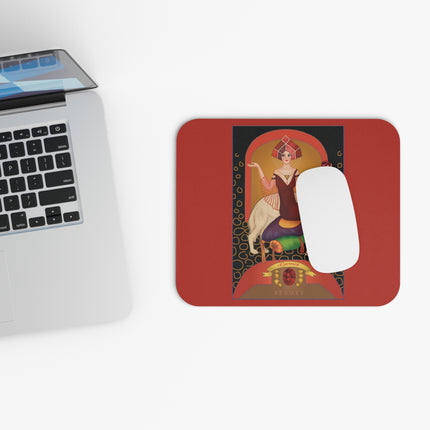 January & Garnet (from the Gem Series) by Sofia Chiostri Mouse Pad, Rectangle