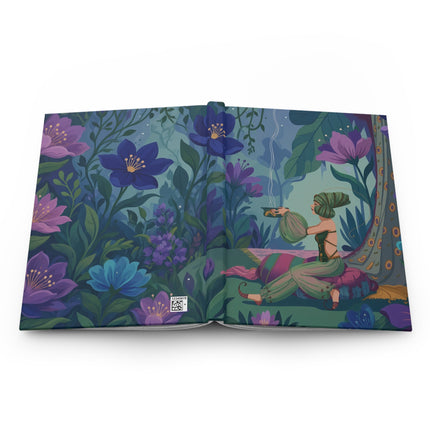 🌿✨ The Lady Of The Incense Garden Hardcover Journal – Art Deco Botanical Elegance