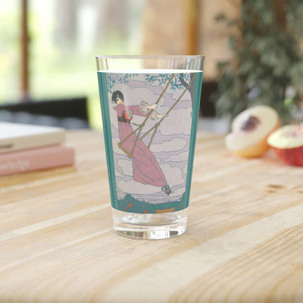 La balançoire by Georges Lepape Glass, 16oz