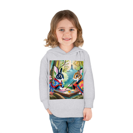 Fairy Animals Writing Wishes Toddler Pullover Fleece Hoodie
