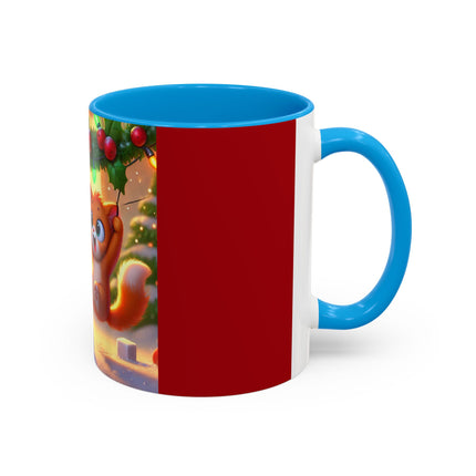 Naughty or Nice Kitten Christmas Colorful Mugs (11oz, 15oz)