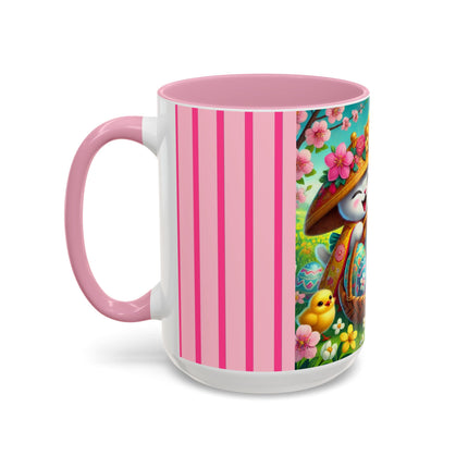 Geisha Kitten’s Easter Delight Colorful Mugs (11oz, 15oz)