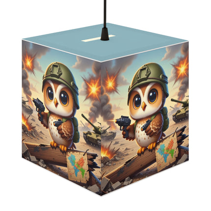 🦉🌟 The Owl on the Front Lines Light Cube Lamp – Courage & Quiet Strength