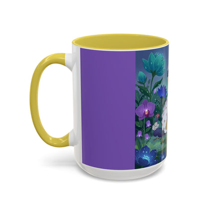 The Ladies Of The Moonlit Garden Colorful Mugs – Art Deco Floral Elegance