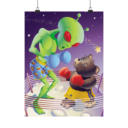 Cosmic Clash Premium Matte Vertical Posters