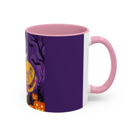 🎭🌹 The Harlequin Rose Masquerade Colorful Mug – Theatrical Halloween Romance