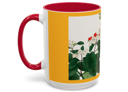 Clerodendrum & Rudbeckia Flower by Tanigami Kônan Colorful Mugs (11oz, 15oz)