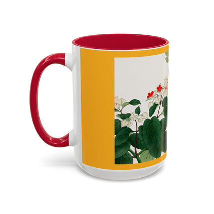 Clerodendrum & Rudbeckia Flower by Tanigami Kônan Colorful Mugs (11oz, 15oz)