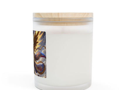 Valkyrie Descending Through Storm Frosted Glass Candle, 11oz