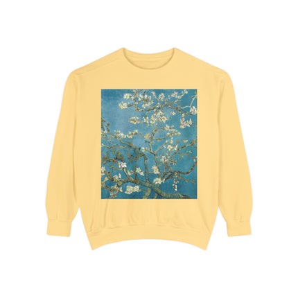 Almond Blossom by Vincent van Gogh Unisex Garment-Dyed Sweatshirt