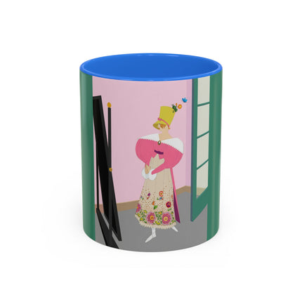 The Yellow Hat Colorful Mugs – 1920s Vogue Whimsy & Playful Elegance