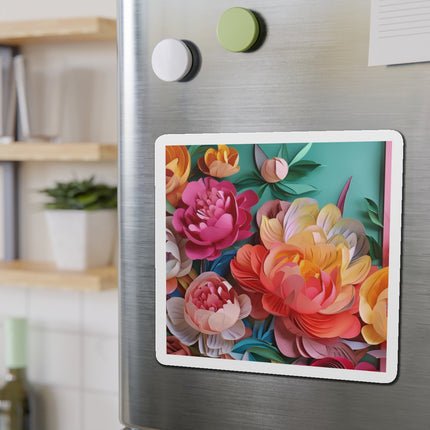 Peonies in Full Bloom Die-Cut Magnets (5 Sizes)